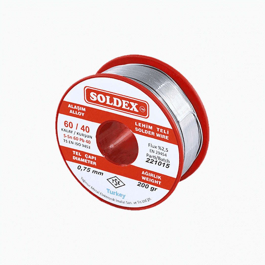 0.75mm 200 gr Soldex Lehim Teli - 1