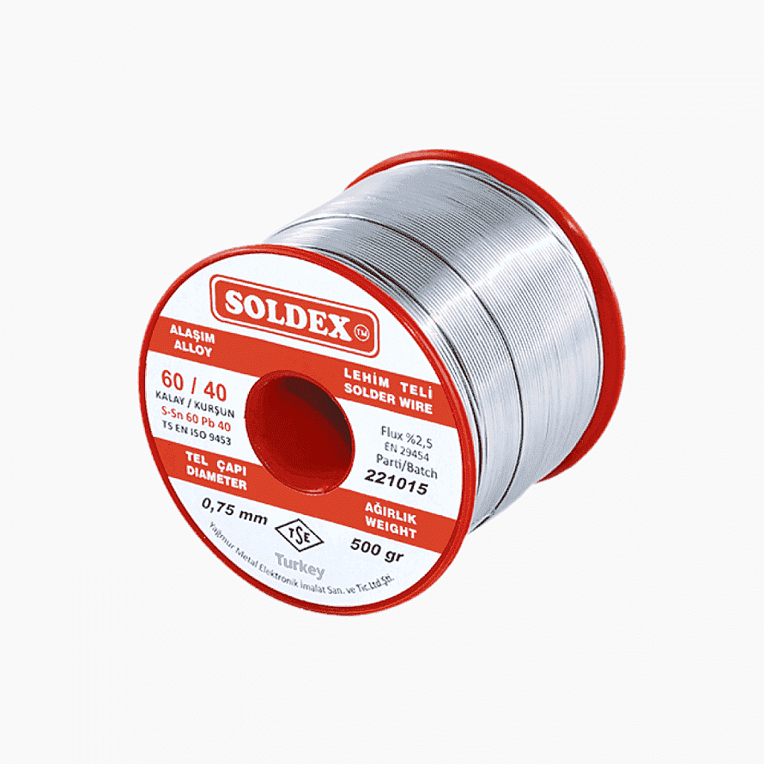 0.75mm 500 gr Soldex Lehim Teli - 1