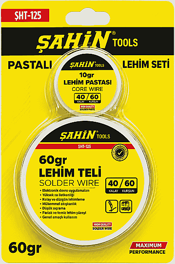 0.75mm 60gr Lehim Teli - 10gr Lehim Pasta Seti
