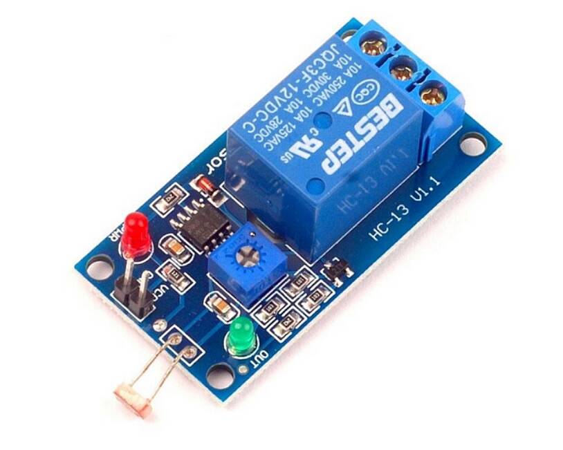 12V Tek Kanal LDR Işık Kontrollü Röle Modülü - 1