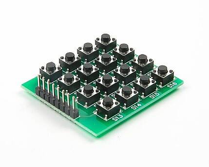 16 Butonlu 4×4 Matrix Tuş Takımı