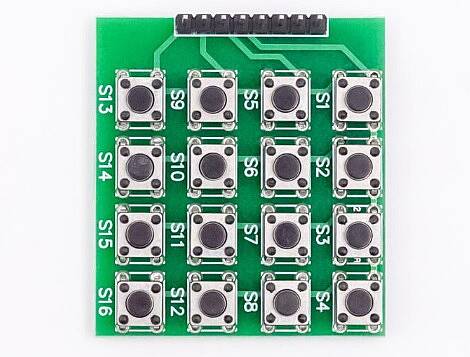 16 Butonlu 4×4 Matrix Tuş Takımı - 2