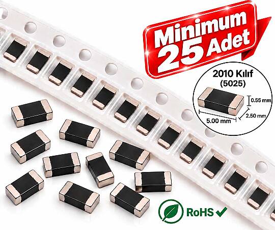 1R 2010 Kılıf Smd Direnç - 25 Adet