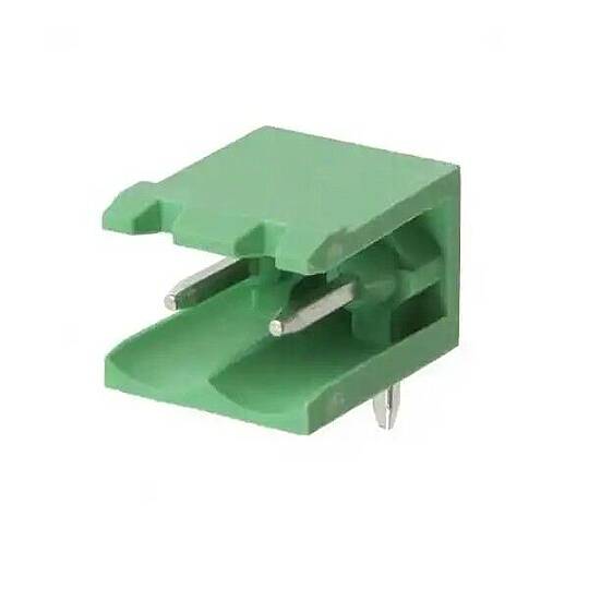 2 Pin 5.08mm 90° Erkek Geçmeli Yeşil Klemens