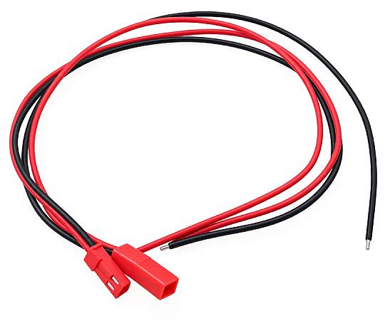 2 Pin Kırmızı JST Kablo 25cm 20AWG (Erkek Dişi Takım)