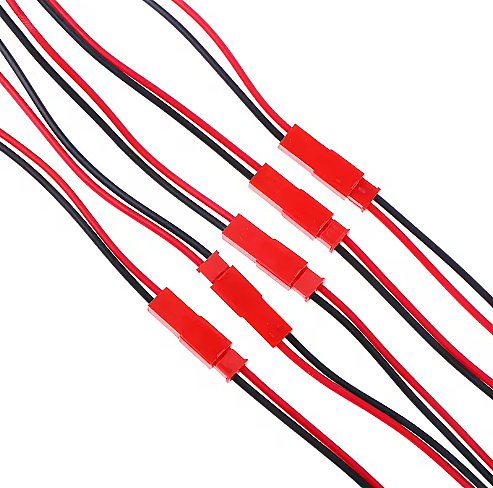 2 Pin Kırmızı JST Kablo 25cm 20AWG (Erkek Dişi Takım) - 2