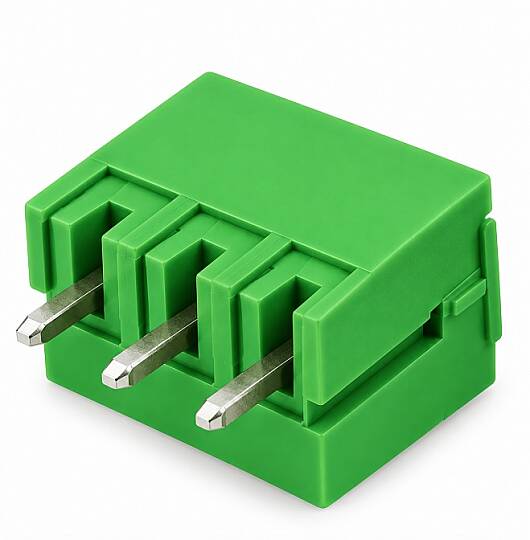 3 Pin 3.81mm 180° Erkek Geçmeli Yeşil Klemens