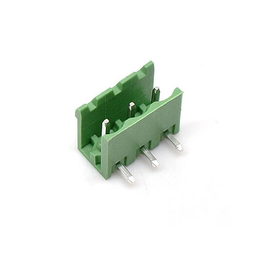 3 Pin 5.08mm 90° Erkek Geçmeli Yeşil Klemens