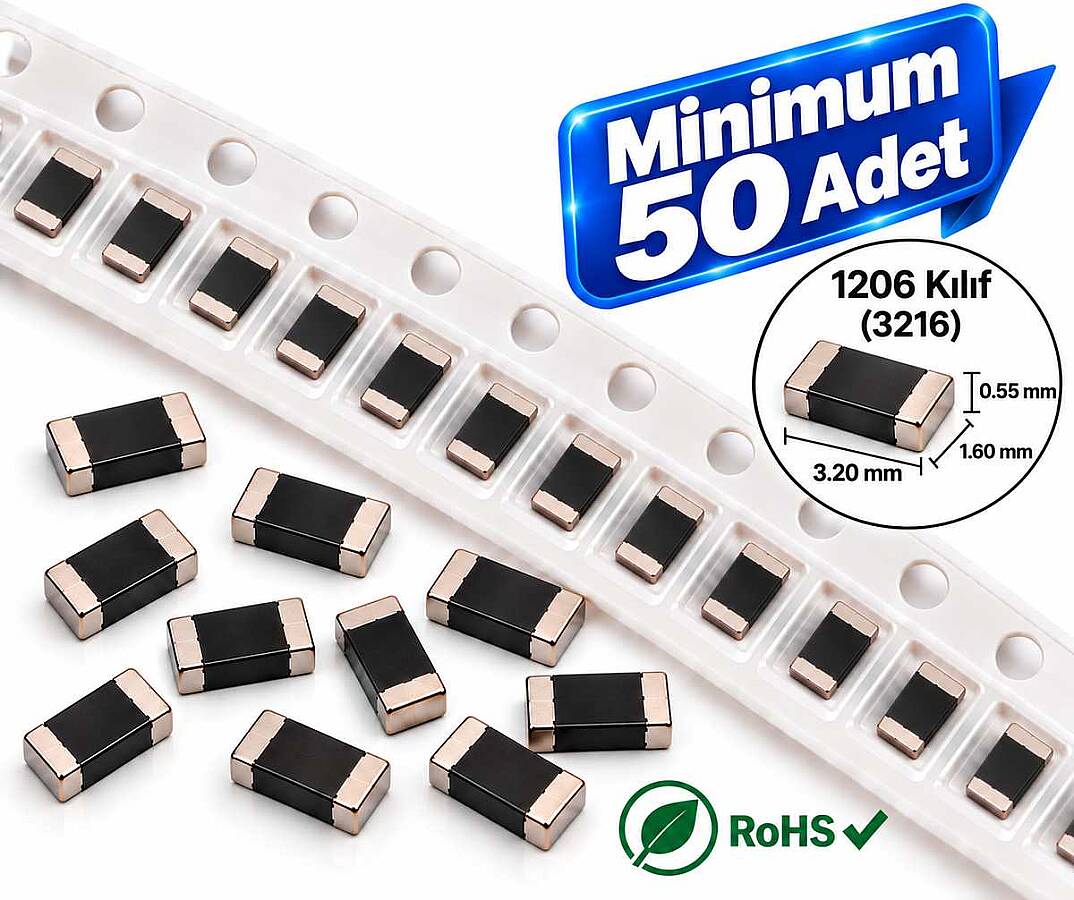 3.6R 1206 Kılıf Smd Direnç - 50 Adet - 1