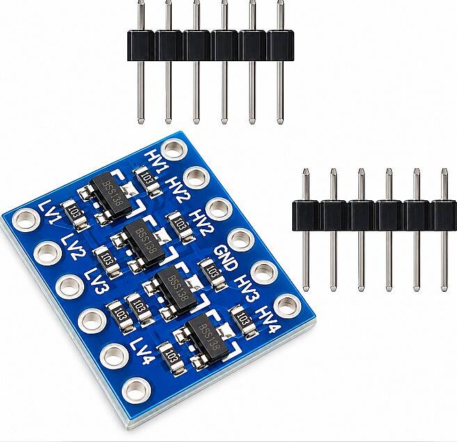 4 Kanal Lojik Gerilim Seviye Dönüştürücü 3.3V-5V (Logic Level) - 1