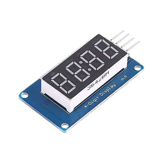 4'lü 7-Segment TM1637 Kırmızı Display Modülü