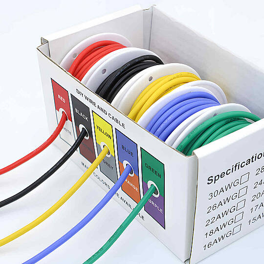 Çok Telli Silikon Montaj Kablosu Paketi – 18 AWG 5×5 Metre - 2