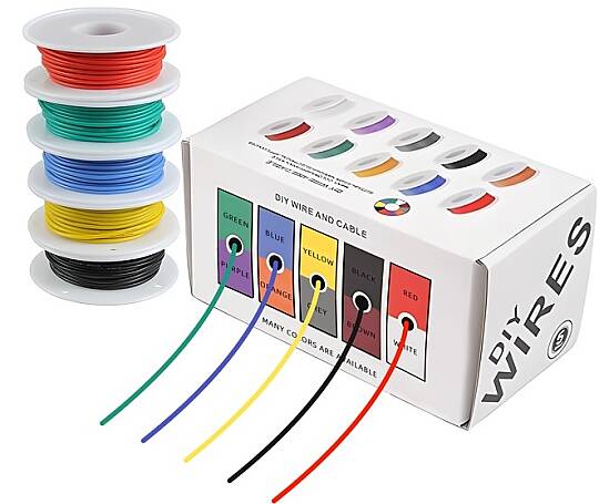Çok Telli Silikon Montaj Kablosu Paketi – 18 AWG 5×5 Metre
