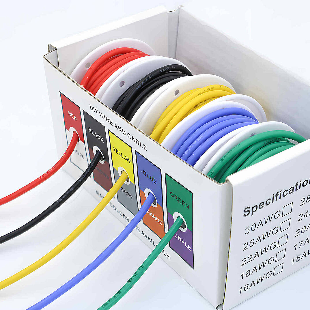 Çok Telli Silikon Montaj Kablosu Paketi - 22 AWG 5x10 Metre - 2