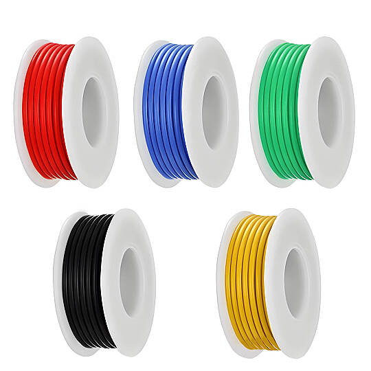 Çok Telli Silikon Montaj Kablosu Paketi - 22 AWG 5x10 Metre - 3