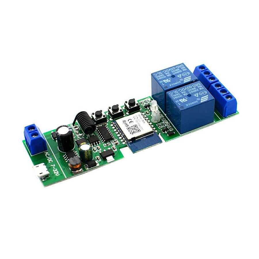 DC 7-32V WiFi 2 Kanal Röle Modülü - APP Kontrollü - 1
