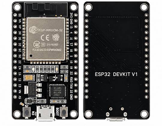 ESP-WROOM-32 ESP-32S Wifi ve Bluetooth Geliştirme Kartı (CP2102 – 30 Pin – Micro USB)